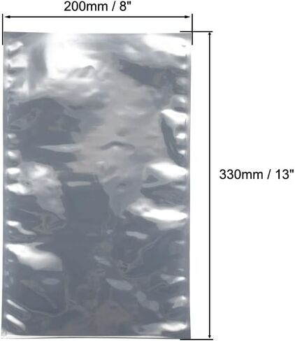 Generic Antistatic Shield Shielding Bag, Flat Open Top Anti Static Bag for Electronic Devices, 8x13 inch(200x330mm), 10 PCS in Saudi Arabia