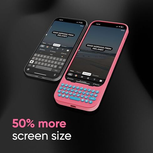 Clicks Keyboard for iPhone 15 Plus – Keyboard Case for Premium Typing Experience – Faster, Accurate Typing, Charge as Normal – Royal Ink in Saudi Arabia
