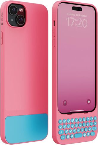 Clicks Keyboard for iPhone 15 Plus – Keyboard Case for Premium Typing Experience – Faster, Accurate Typing, Charge as Normal – Royal Ink in Saudi Arabia