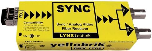 yellobrik ORX 1702 Analog Sync/Video Fiber Optic Receiver, Single Mode LC Connection in Saudi Arabia
