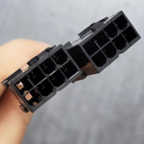 كابل تمديد طاقة بطاقة الرسومات 12 دبوس إلى 8 دبوس GPU موصل متوافق مع NVIDIA Ampere GEFORCE RTX 3060TI 3070 3080 FE Funder Edition (أسود) in Kuwait