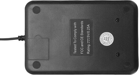 لوحة أرقام سلكية USB من Cuifati، 19 غطاء مفاتيح دائري، لوحة مفاتيح رقمية مريحة مع مادة ABS ممتازة ومنصات مطاطية ناعمة، لأجهزة الكمبيوتر المحمول in Saudi Arabia