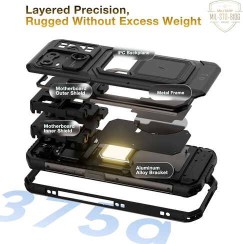 AGM G3 Pro Flagship Ultra Rugged Smartphone Android 15, 25fps Thermal Camera, 6.72" FHD+120Hz Display, MTK 7300, PD Fast & Wireless Charging, 10000mAh, NFC/GPS/Camping Light/116dB Speaker | 24GB+512GB in Saudi Arabia