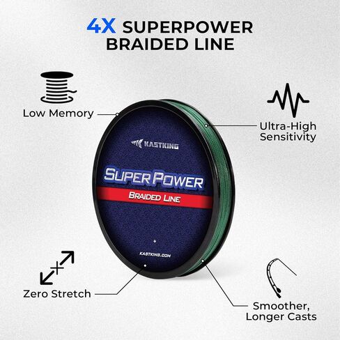 KastKing Superpower Braided Fishing Line and Lure Kit, 4X Braid Line with Hard & Soft Baits, Topwater, Jigs, Rigs&Jerkbaits, Complete Freshwater Fishing Gear Set for Bass,Trout & Walleye,Gift for Men in Saudi Arabia