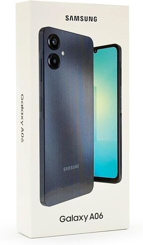 Samsung Galaxy A06 4G LTE GSM مفتوح (128 جيجابايت + 4 جيجابايت) مخزون أمريكا اللاتينية SM-A065M/DS (لهاتف Tmobile وMetro وMint وGlobal) 6.7 بوصة ثنائي الشريحة وكاميرا مزدوجة 50 ميجابكسل - (أزرق فاتح) in Saudi Arabia