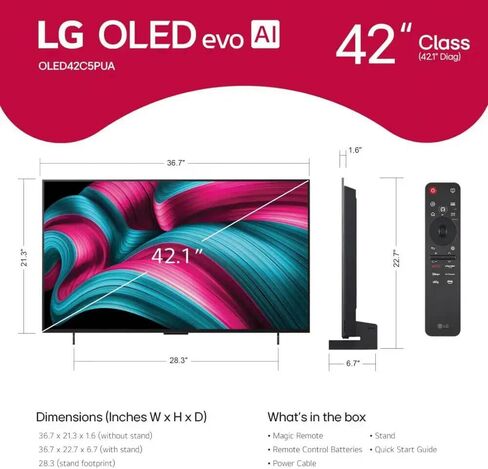 LG OLED42C5P 42 inch Class C5 Series 4K OLED Smart TV in Saudi Arabia