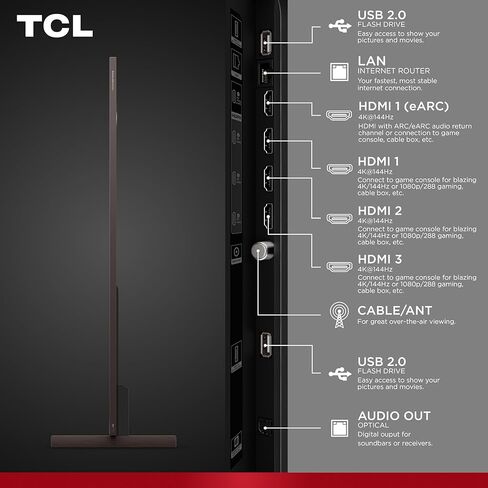 تي سي ال 85 بوصة كلاس X11L | SQD-ميني LED | 85X11L موديل 2026 | 144 هرتز السطوع النهائي والتباين دولبي فيجن | تعتيم دقيق يصل إلى LD20K | تلفزيون جوجل الذكي الجوزاء AI | دولبي أتموس بانج آند أولفسن in Kuwait