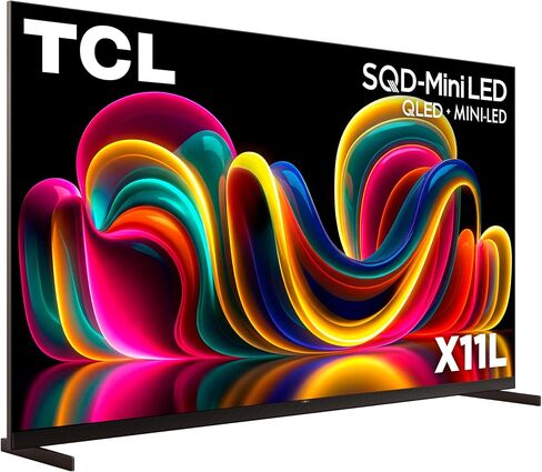 تي سي ال 85 بوصة كلاس X11L | SQD-ميني LED | 85X11L موديل 2026 | 144 هرتز السطوع النهائي والتباين دولبي فيجن | تعتيم دقيق يصل إلى LD20K | تلفزيون جوجل الذكي الجوزاء AI | دولبي أتموس بانج آند أولفسن in Kuwait
