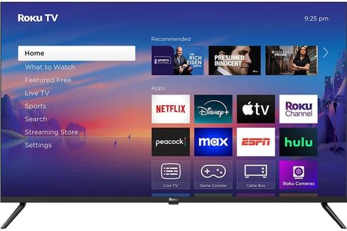 Roku Smart TV 43-Inch Select Series, 4K HDR TV – Roku TV with Roku Remote – Flat Screen LED Television with Wi-Fi for Streaming 43R4C4-2024 Model (Renewed) in Saudi Arabia