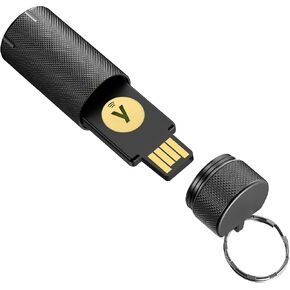 حافظة واقية لـ YubiKey 5 NFC ومفتاح الأمان NFC، حافظة سلسلة مفاتيح مقاومة للماء والصدمات (أسود) in Kuwait