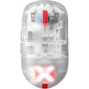 Pulsar Gaming Gears - إصدار محدود فائق الوضوح: ماوس ألعاب لاسلكي صغير X2H، متماثل، خفيف الوزن للغاية 1.83 أونصة (52 جرام)، مستشعر بصري 26 كيلو نقطة في البوصة، مفتاح بصري (ميني، فائق الوضوح) (متجدد) in Kuwait