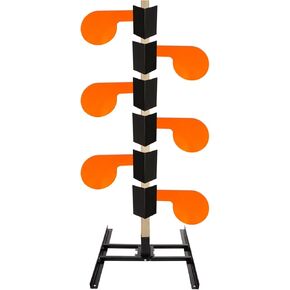 Highwild AR500 Dueling Tree Target Kit Six Steel Paddles 6" x 3/8" Reactive Shooting Targets with Base and Mounting Hardware for Outdoor Sports Shooting Competition in Saudi Arabia
