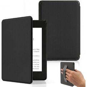 حافظة لجهاز Kindle Paperwhite مقاس 6.8 بوصات (الجيل الحادي عشر - 2021) وإصدار Kindle Paperwhite المميز، غطاء خفيف من البولي كربونات مع حزام يد للاستيقاظ/النوم التلقائي، وردي ساكورا in Kuwait