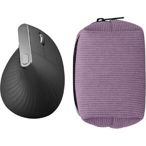 حافظة ماوس kwmobile لجهاز Logitech Lift/MX Vertical/Anker Vertical Carry Case - حقيبة حمل واقية لماوس Bluetooth - حماية ناعمة من النيوبرين - لافندر in Kuwait