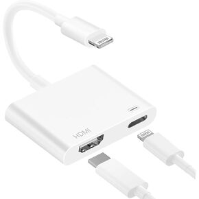 CleverThings MFi Certified Lightning to HDMI Adapter,1080P Video & Audio Digital AV Adapter Sync Screen Connector Cable with Charging Port for iPhone 14 13 12 11 X 8 7 iPad on HDTV/Projector/Monitor in Saudi Arabia