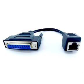 0.2M DB25 ذكر إلى RJ45 أنثى كابل الشبكة، RJ45 إلى DB25 ذكر اتصال سلك محول تمديد لأضواء أداء المرحلة FB3 FB4 كابل إشارة التحكم، تبديل الشبكة سلك التحكم الصناعي in Kuwait