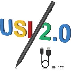قلم USI 2.0 لجهاز Chromebook وGoogle Pixel Tablet - Amazon Fire Max 11 Tablet، Lenovo Chrome Book Duet، Acer Chromebook Spin 314، HP، Google Pixel Tablet Stylus، 4096 Pressure USI Stylus Pen in Kuwait