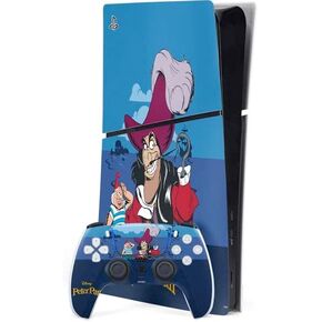 Skinit Decal Gaming Skin Compatible with PS5 Slim Digital Edition Bundle - Officially Licensed Disney Peter Pan Wendy and The Boys to Neverland Design in Saudi Arabia
