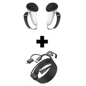 كابل وصلة AMVR مع شحن بطول 16 قدم متوافق مع Meta Quest 3/3S/2/Pico 4 مقابض تحكم متوافقة مع Meta/Oculus Quest 3/Quest 3S in Kuwait