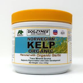 Dogzymes عشب البحر النرويجي العضوي للحيوانات الأليفة، مصدر تغذية قيم غني باليود لدعم وظيفة الغدة، وخاصة الغدة الدرقية (3 رطل) in Saudi Arabia