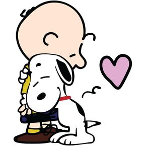 ملصق فينيل لاصق Snoopy Hugging Woodstock، ملصق لطيف مقاوم للطقس للسيارة وMacBook وحافظة الهاتف (4.5 بوصة × 3.5 بوصة) in Kuwait