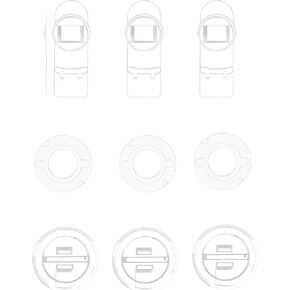 Niteangel Stacker Hamster Cage Accessories - Stacker Cage Wheels or Stacking Holders or Replacement Glass Board for Hamster Gerbil Mice Degu Or Other Small-Sized Pet (Back Glass Board (1 Piece)) in Kuwait
