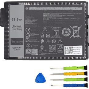 استبدال بطارية XVJNP لجهاز Dell Latitude 5430 7330 Rugged Extreme P148G P148G001 P149G P149G001 سلسلة بطارية الكمبيوتر المحمول 6JRCP M0TN3 KD1CT 451-BCWQ 53.5Wh in Kuwait