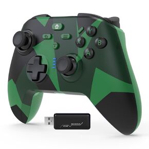 BETMI لوحدة تحكم Xbox اللاسلكية مع ماكرو قابلة للبرمجة/Turbo/Remappable/اهتزاز مزدوج/مع محول، لوحة ألعاب 2.4 جيجا هرتز متوافقة مع Xbox One، Xbox Series X/S، الكمبيوتر الشخصي (أخضر) in Kuwait
