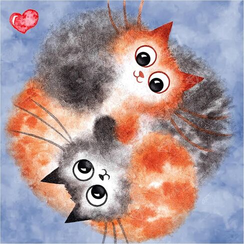 DIAMOND ART CLUB Night Fairy King Charles Puppy Diamond Painting Kit, Fun DIY Crafts for Adults, Round Diamond Art Canvas for Beginners, 13" x 13" (33cm x 33cm) in Kuwait