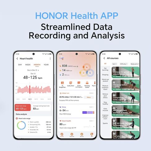 ساعة HONOR Choice Watch 2i، شاشة AMOLED مقاس 1.85 بوصة، ساعة ذكية للاتصال بالبلوتوث، عمر بطارية 14 يومًا، متوافقة مع Android وiOS، ساعة ذكية لمراقبة معدل ضربات القلب، IP68، أسود in Kuwait