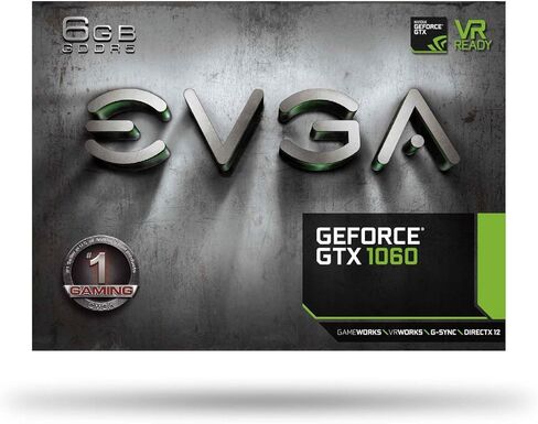 EVGA GeForce GTX 1060 6GB GAMING ACX 3.0، 6GB GDDR5، LED، DX12 OSD دعم (PXOC) بطاقة رسومات 06G-P4-6262-KR (متجددة) in Saudi Arabia