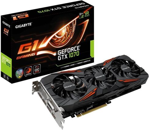 Gigabyte GeForce GTX 1070 G1 Gaming Video/Graphics Cards GV-N1070G1 GAMING-8GD (Renewed) in Saudi Arabia