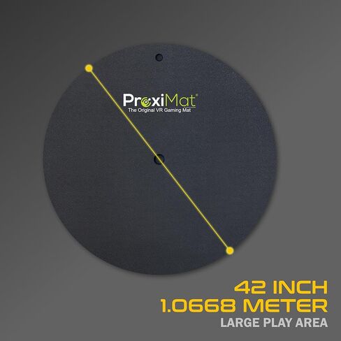 بساط الواقع الافتراضي - ProxiMat® Classic - بساط دائري مضاد للتعب للواقع الافتراضي - العب بكلتا القدمين على السجادة - متوافق مع Oculus Meta Quest وPlayStation VR وHTC Vive والمزيد (42 بوصة) in Kuwait