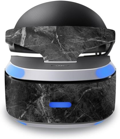 MightySkins Skin Compatible with Sony PlayStation VR wrap Cover Sticker Skins Black Marble in Saudi Arabia