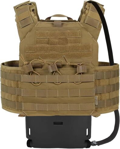 1.75L MOLLE Tactical Hydration Pack Water Panel for Vest, Leakproof Hydration Reservoir with 105cm Detachable Tube & Silicone Bite Valve for Tactical Gear, Hiking & Outdoor Activities in Saudi Arabia