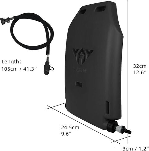 1.75L MOLLE Tactical Hydration Pack Water Panel for Vest, Leakproof Hydration Reservoir with 105cm Detachable Tube & Silicone Bite Valve for Tactical Gear, Hiking & Outdoor Activities in Saudi Arabia