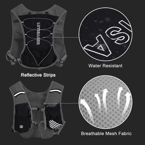 Lightweight Hydration Backpack with 2L Water Bladder for Men Women, Small Water Backpacks Hydropack Running Vest for Hiking in Saudi Arabia