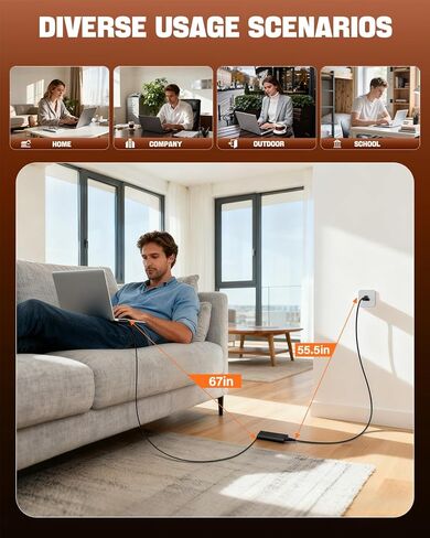 شاحن كمبيوتر محمول USB C بقدرة 130 واط من النوع C متوافق مع Dell XPS 15 2in1 9575 Precision 5530 2in1 5550 5750 3550 3551 3560 Latitude 7410 7310 7210 9410 9510 9575 5420 5520 سلك الطاقة in Kuwait