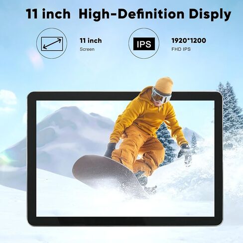 جهاز لوحي Android 11 بوصة 8(4+4)GB 128GB ROM وحدة المعالجة المركزية ثماني النواة، جهاز Android 14 اللوحي مع حافظة Wi-Fi 6، شاشة IPS Full HD 1920*1200، كاميرا 5MP+13MP، 8000mah، كمبيوتر لوحي لبث ألعاب القراءة in Kuwait