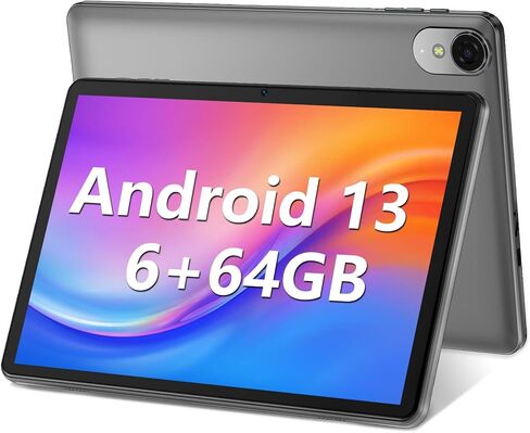 كمبيوتر لوحي ECOPAD مقاس 10.1 بوصة يعمل بنظام Android 13، وذاكرة وصول عشوائي 6 جيجابايت وذاكرة قراءة فقط 64 جيجابايت وذاكرة تخزين داخلية 512 جيجابايت قابلة للتوسيع، أجهزة لوحية رباعية النواة، شاشة لمس IPS عالية الدقة ومكبرات صوت مزدوجة، أجهزة لوحية Wi-Fi  in Kuwait
