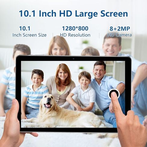 كمبيوتر لوحي ECOPAD مقاس 10.1 بوصة يعمل بنظام Android 13، وذاكرة وصول عشوائي 6 جيجابايت وذاكرة قراءة فقط 64 جيجابايت وذاكرة تخزين داخلية 512 جيجابايت قابلة للتوسيع، أجهزة لوحية رباعية النواة، شاشة لمس IPS عالية الدقة ومكبرات صوت مزدوجة، أجهزة لوحية Wi-Fi  in Kuwait