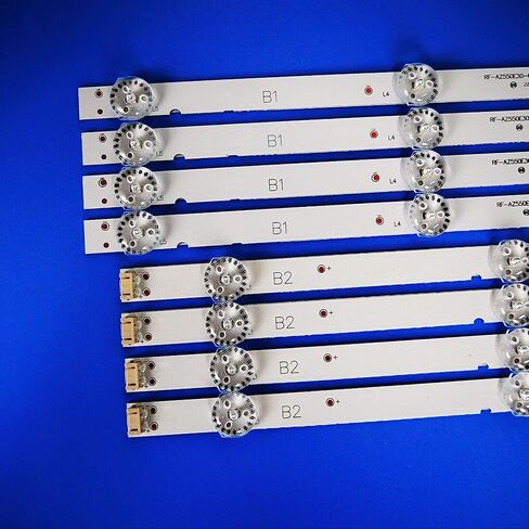 8 قطع شرائط إضاءة خلفية LED لـ LG 55''TV 55UJ6200-UA SDL550WY(LD0-910) (LD0-911) LC550EGJ 55LJ540V 55UJ6000 55LJ5400 55M9 55U5A 55UJ6300 55LJ620V 55UJ620V RF-AZ550E30-0501A-12 0601B-12 in Kuwait