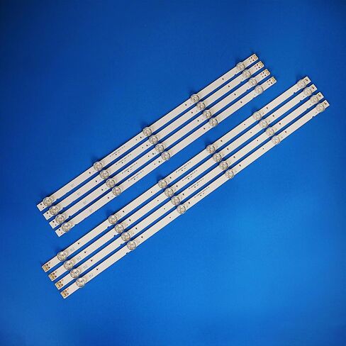 8 قطع شرائط إضاءة خلفية LED لـ LG 55''TV 55UJ6200-UA SDL550WY(LD0-910) (LD0-911) LC550EGJ 55LJ540V 55UJ6000 55LJ5400 55M9 55U5A 55UJ6300 55LJ620V 55UJ620V RF-AZ550E30-0501A-12 0601B-12 in Kuwait