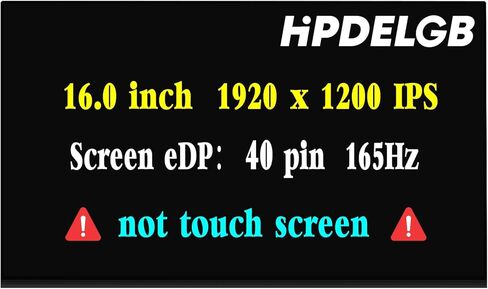 Replacement for ASUS TUF Gaming A16 F16 FA607 FX607 FA608 FA617 FA617NT FA617NS FA617XS FA617NSR GX650 2023 2024 165Hz WUXGA 1920x1200 IPS 40Pins LCD Non-Touch Display Screen Panel in Saudi Arabia