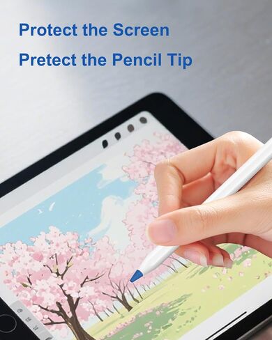 Cover for Apple Pencil Tips, Silicone Nib Mute Cap Comaptible with Apple Pencil Pro/2nd Gen/1st Gen/USB C Pen Tip, Silicone Nibs Protector Writing Anti-Slip Tip Covers (40 PCS,10 Colors) in Saudi Arabia