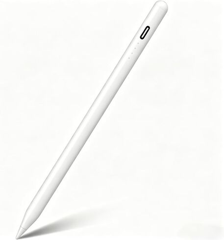 قلم Digiroot لجهاز iPad، قلم لمس سريع الشحن لشاشة اللمس، قلم شاشة iPad لرفض راحة اليد، قلم أبيض ذو نقاط دقيقة، تصميم حساسية الميل متوافق مع iPad 2018-2026 in Kuwait