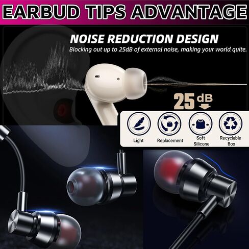Earbud Replacement Tips 54Pcs S+M+L，Ear Bud Rubber Tips Silicone Earbud Tips Earbud Covers Silicone Tips Headphone Covers for Ears Headphone Ear Covers Replacement (Inner Hole 3.8mm -5.1mm) in Saudi Arabia
