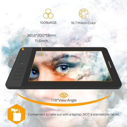 GAOMON PD1161 11.6 Inch Drawing Display & PD1320 13.3 Inch Pen Display Tablet in Saudi Arabia