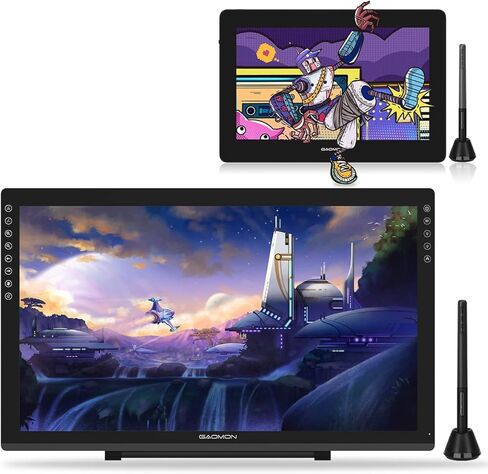 GAOMON PD2200 شاشة رسم مقاس 21.5 بوصة وجهاز لوحي بشاشة عرض قلم PD1320 مقاس 13.3 بوصة in Saudi Arabia