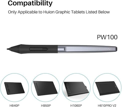 HUION Inspiroy H610X Drawing Tablet 10x6.25 Inch and PW100 Battery-Free Stylus in Saudi Arabia
